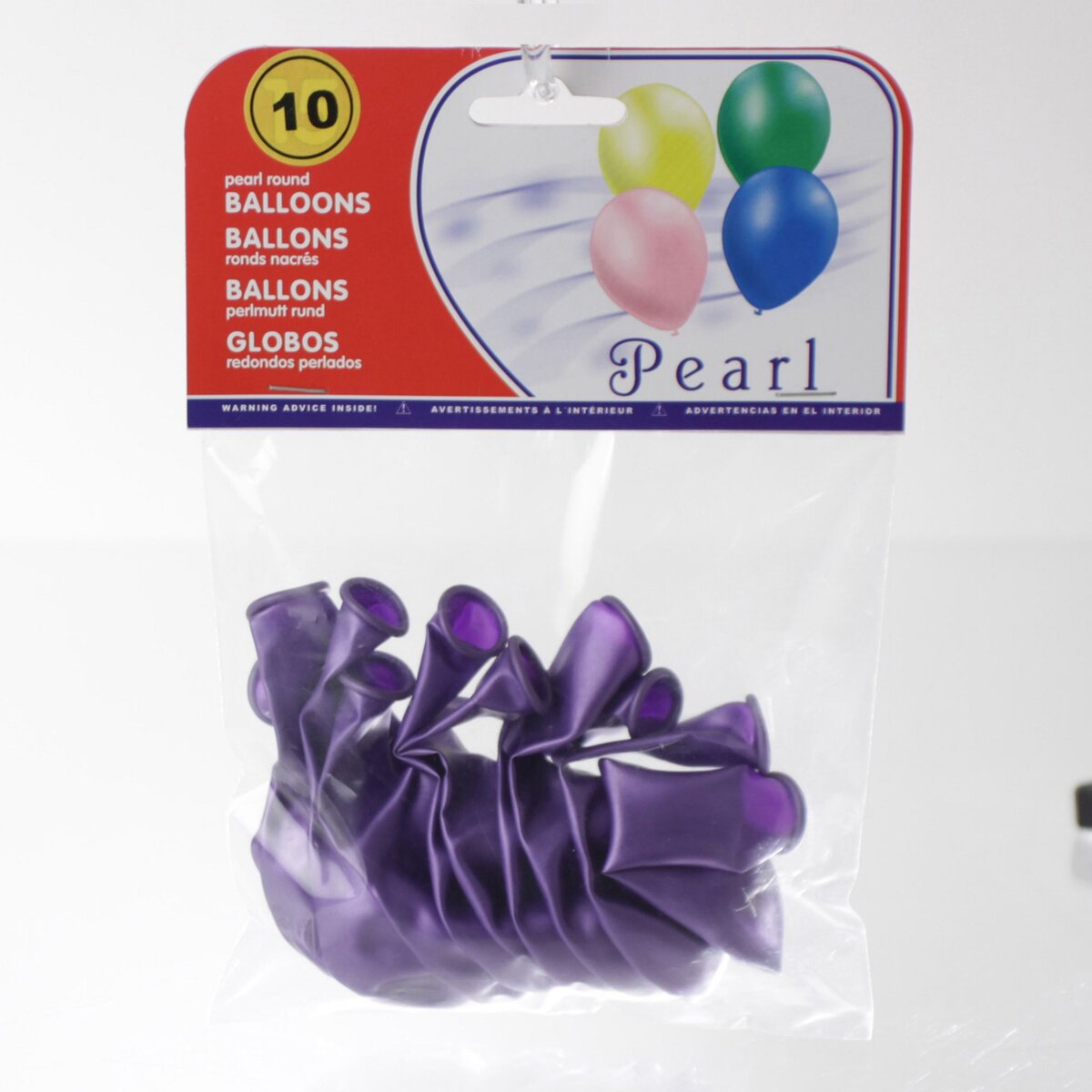8 Ballons violet nacré 30cm