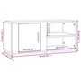 Voir la diapositive 6 : VIDAXL Meubles TV 2 pcs Sonoma gris 80x31,5x36 cm Bois d'ingenierie