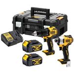 Dewalt Lot perceuse visseuse ã  percussion + visseuse ã  choc - dck2062m2t-qw