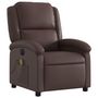 Voir la diapositive 4 : VIDAXL Fauteuil de massage inclinable electrique marron similicuir