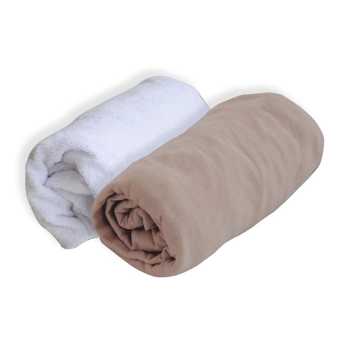 POYET MOTTE Lot de 1 Drap-housse jersey + 1 alèse polyuréthane 60x120 cm