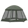 OUTSUNNY Tente de camping familiale 6-8 personnes - tente hexagonale - avec sac de transport et piquets de sol - dim. 493L x 493L x 240H cm fibre verre polyester - vert