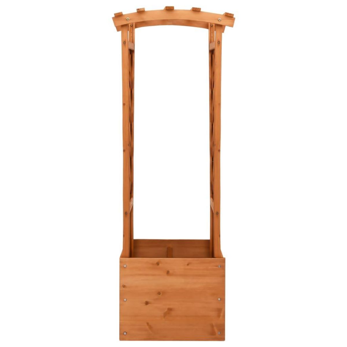 VIDAXL Jardiniere a treillis avec arche 49x39x130 cm Bois de sapin