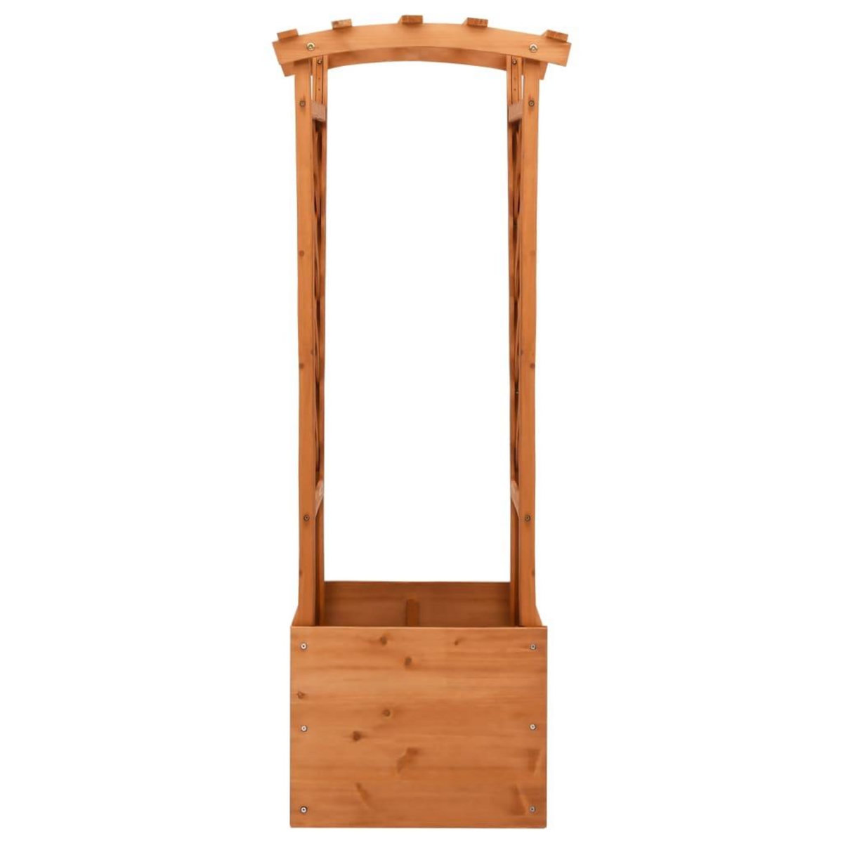 VIDAXL Jardiniere a treillis avec arche 49x39x130 cm Bois de sapin