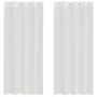Voir la diapositive 2 : VIDAXL Rideaux en voile avec œillets 2 pcs blanc