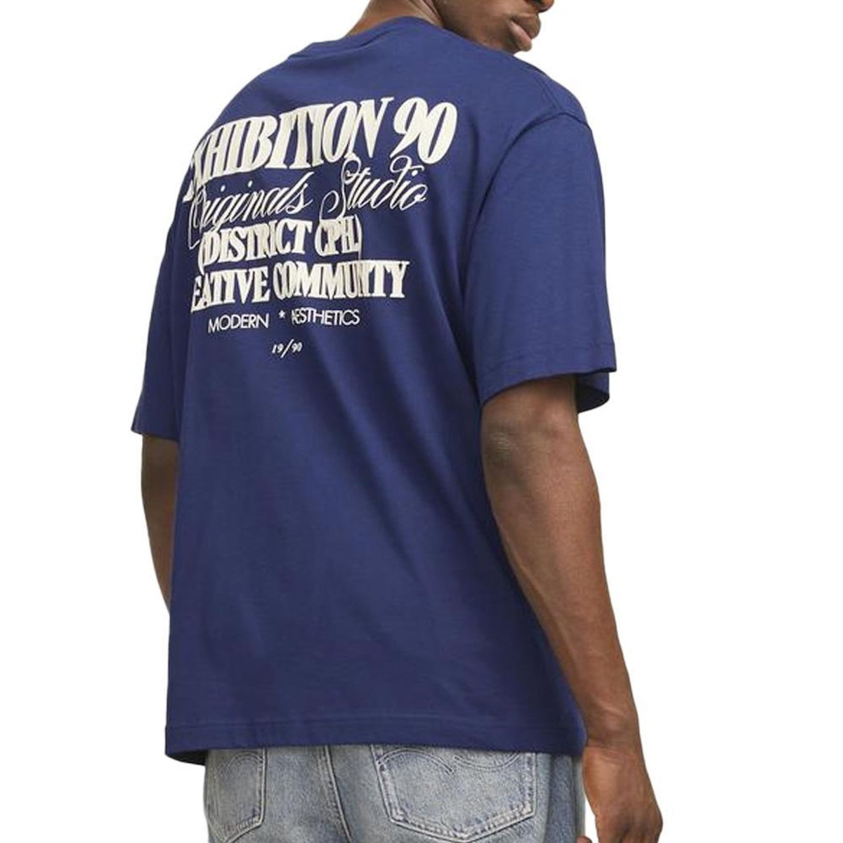 Jack & Jones T Shirt Marine Homme Jack & Jones Bury