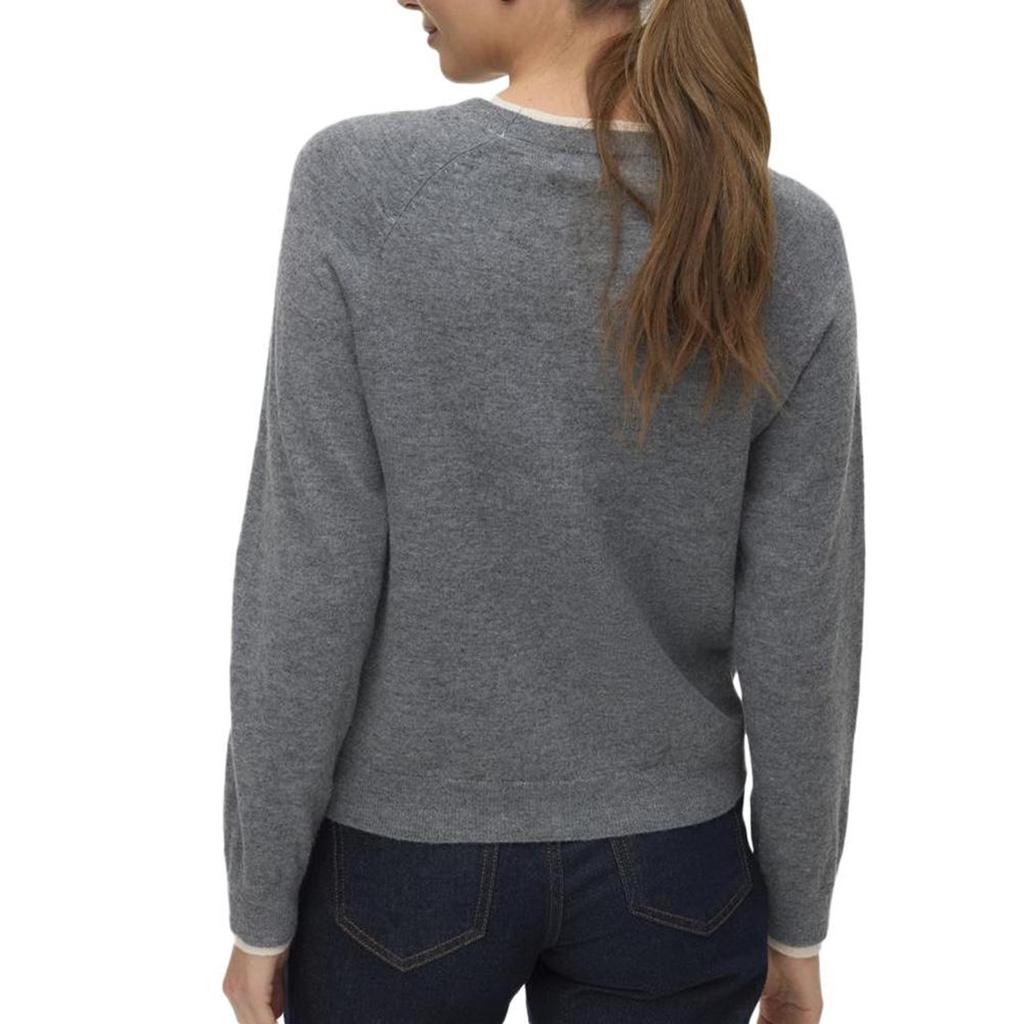 Voir la diapositive 2 : Vero Moda Pull Gris Femme Vero Moda Wonderful