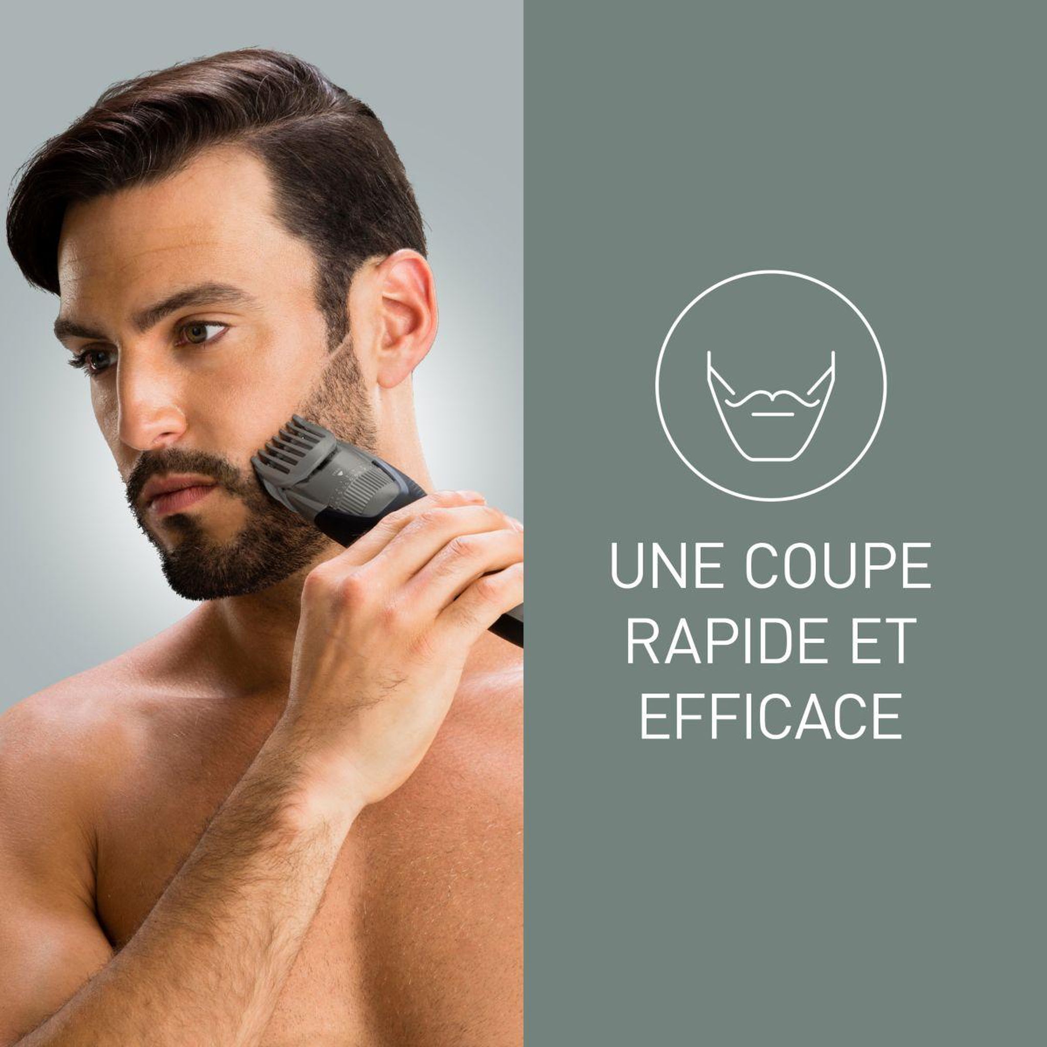 Voir la diapositive 5 : PANASONIC Tondeuse barbe er-egb45s503, molette réglable, 20 hauteurs de coupe, précision 0,5 mm, autonomie 60 mn