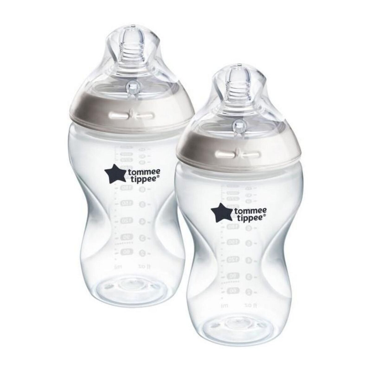 TOMMEE TIPPEE Biberons - TOMMEE TIPPEE - NATURAL START- 340 ml - Anti-colique - Tétine imitant la forme du sein - Lot de 2