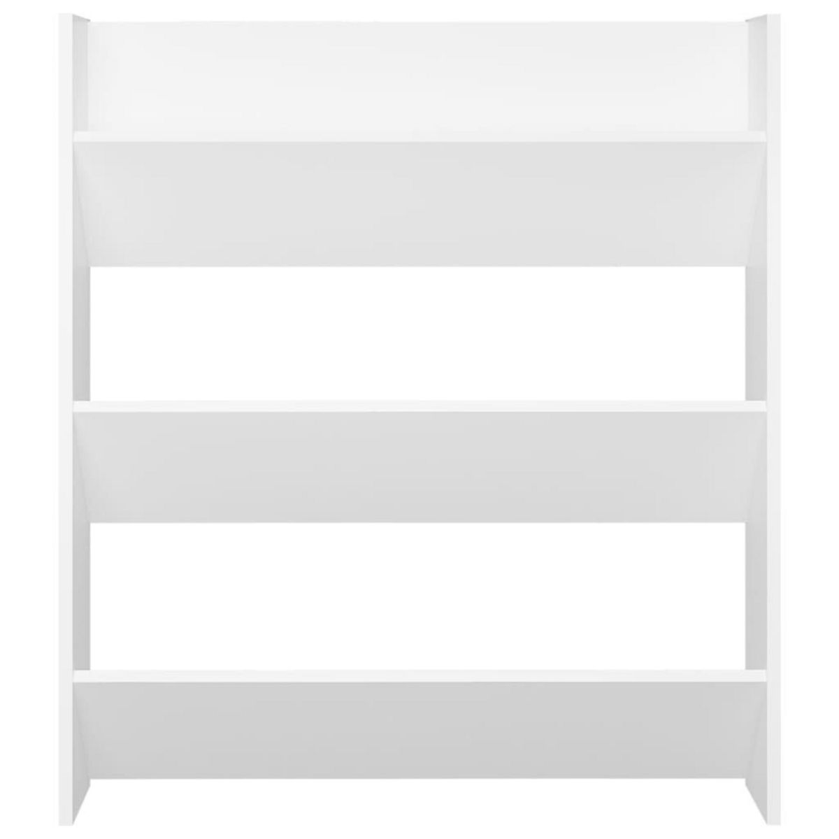 VIDAXL Armoire a chaussures murale blanc 80x18x90 cm bois d'ingenierie