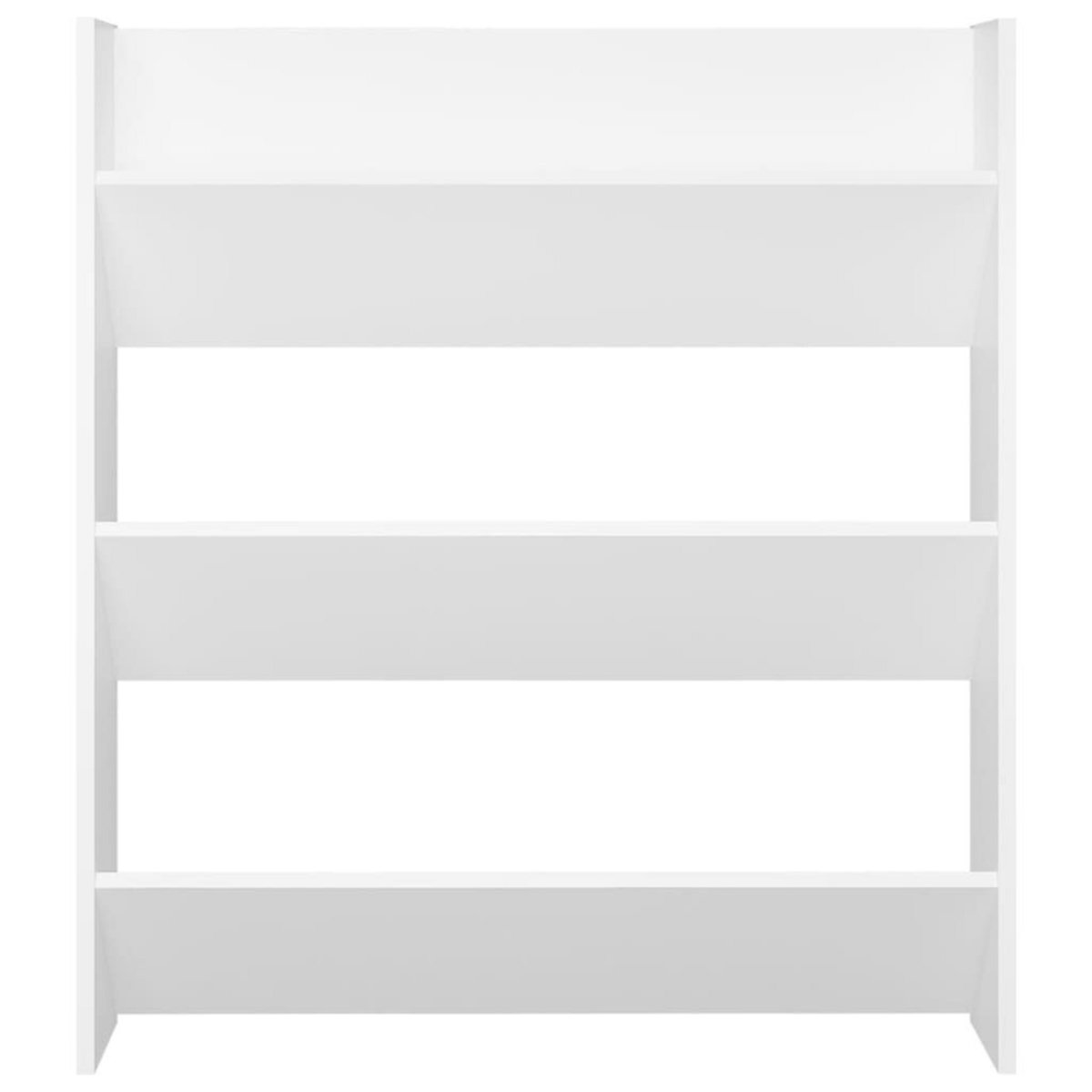 VIDAXL Armoire a chaussures murale blanc 80x18x90 cm bois d'ingenierie