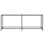 Voir la diapositive 3 : VIDAXL Table console Transparent 200x35x75,5 cm Verre trempe