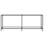 Voir la diapositive 3 : VIDAXL Table console Transparent 200x35x75,5 cm Verre trempe