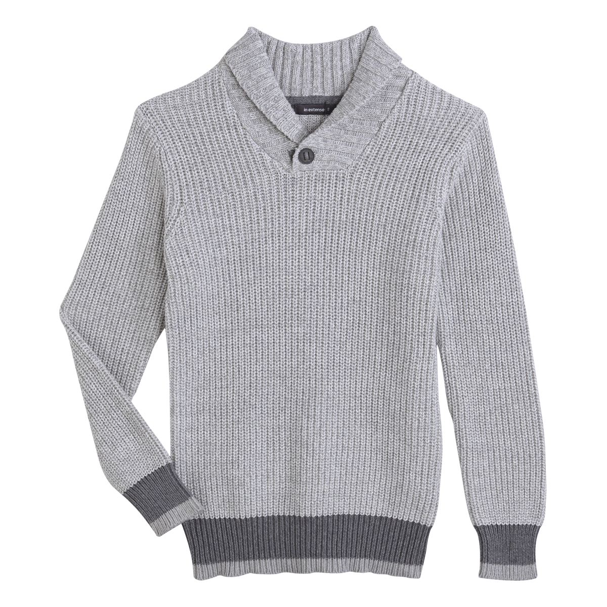 IN EXTENSO Pull col châle en maille garçon