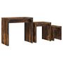 Voir la diapositive 2 : VIDAXL Tables basses gigognes 3 pcs chene fume bois d'ingenierie