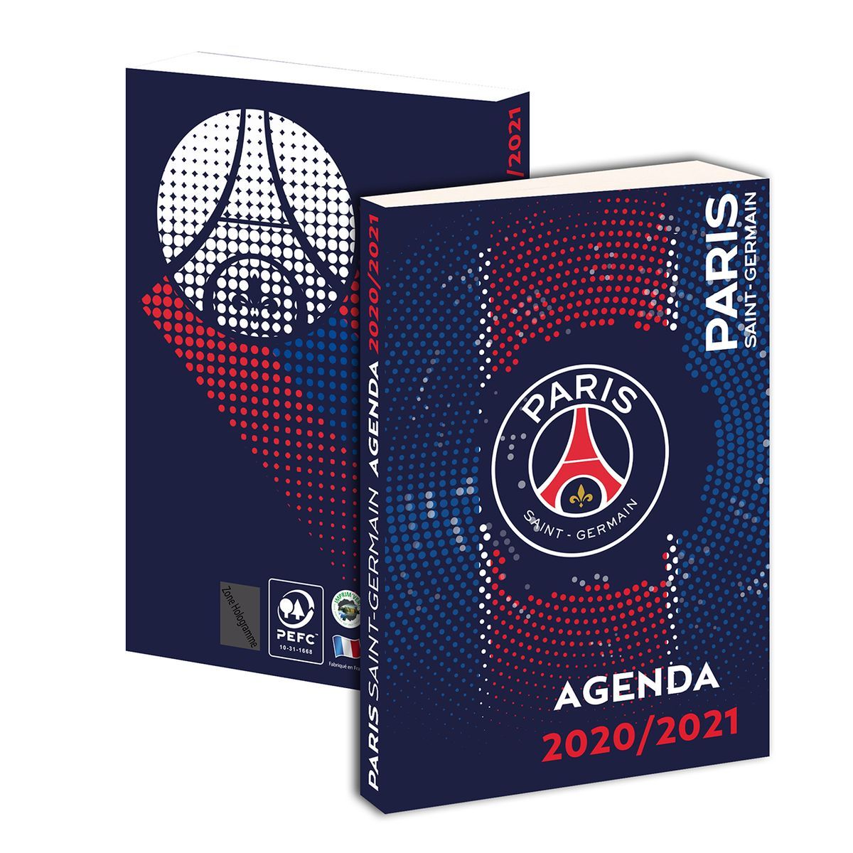Agenda scolaire journalier PSG Football 2020-2021