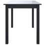 Voir la diapositive 4 : VIDAXL Table de salle a manger Noir 114x71x75 cm Bois d'hevea massif