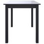 Voir la diapositive 4 : VIDAXL Table de salle a manger Noir 114x71x75 cm Bois d'hevea massif