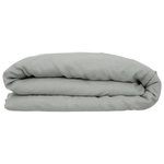 ATMOSPHERA Housse de couette 2 places 100% lin - 260x240cm - Vert Céladon