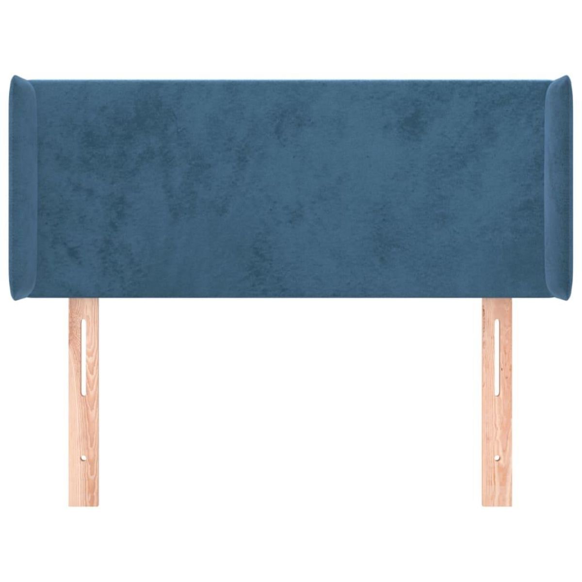 VIDAXL Tete de lit avec oreilles Bleu fonce 93x16x78/88 cm Velours