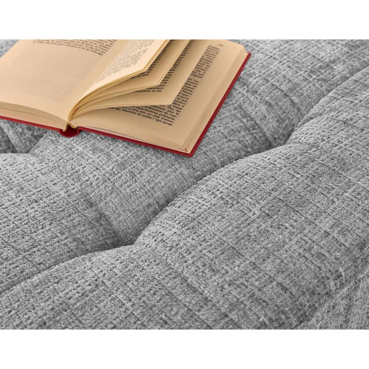 LISA DESIGN Anna - canapé droit 2 places avec poche en velours texturé