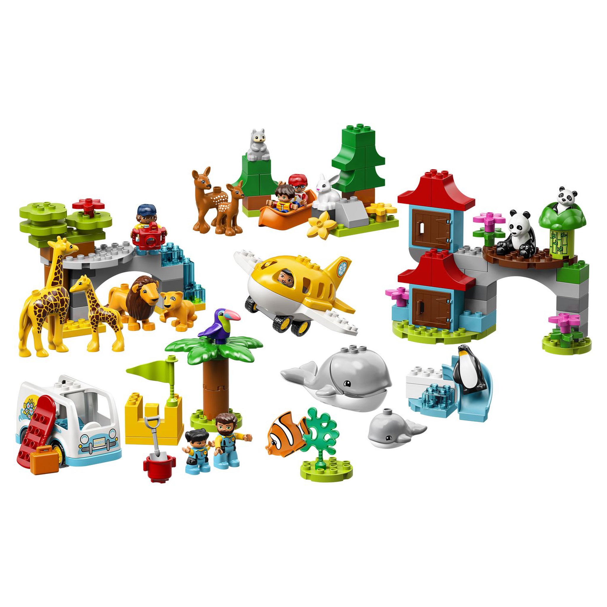 Voir la diapositive 2 : LEGO DUPLO 10907 - Les animaux du monde