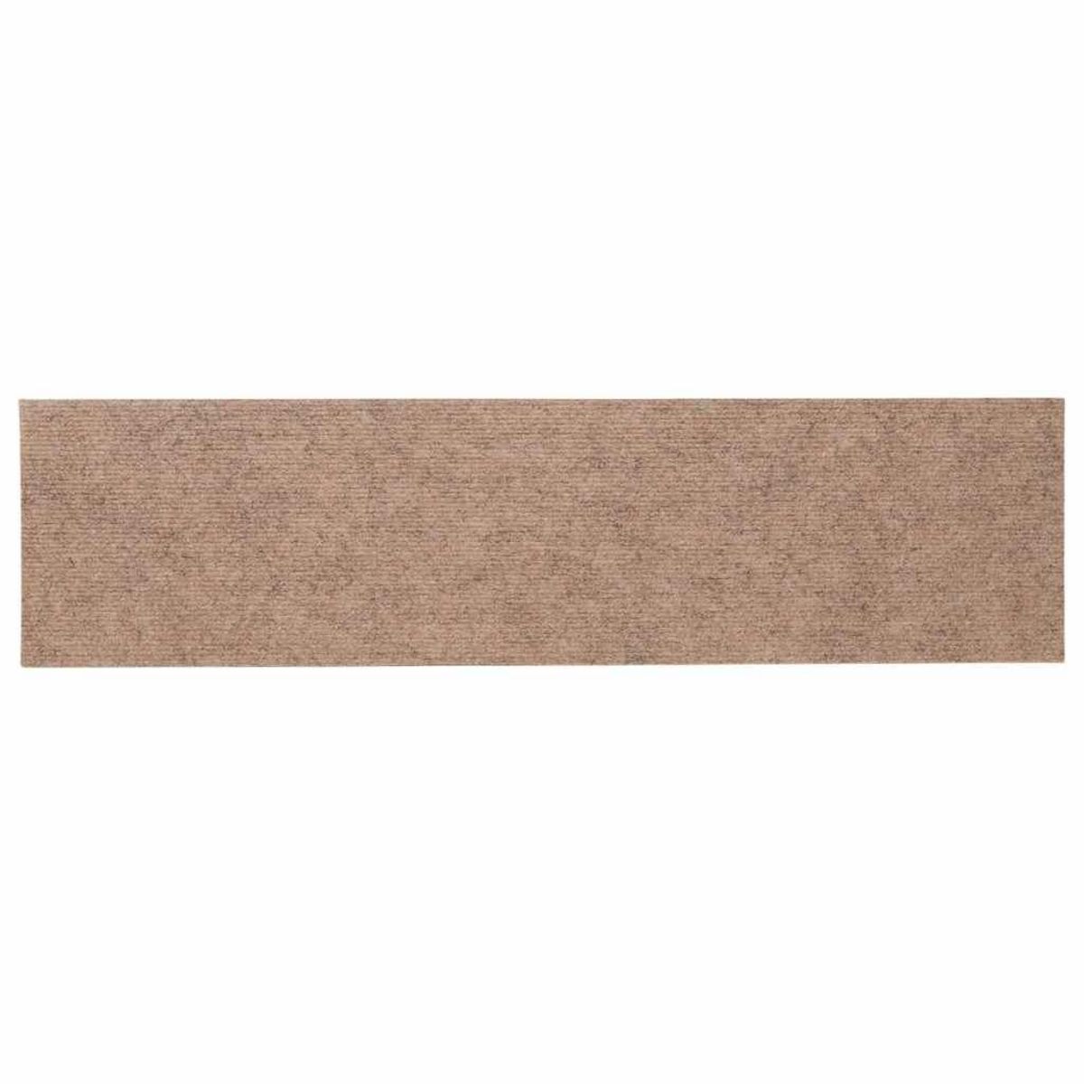 VIDAXL Tapis d'escalier auto-adhesifs 30 pcs marron clair 76x20 cm