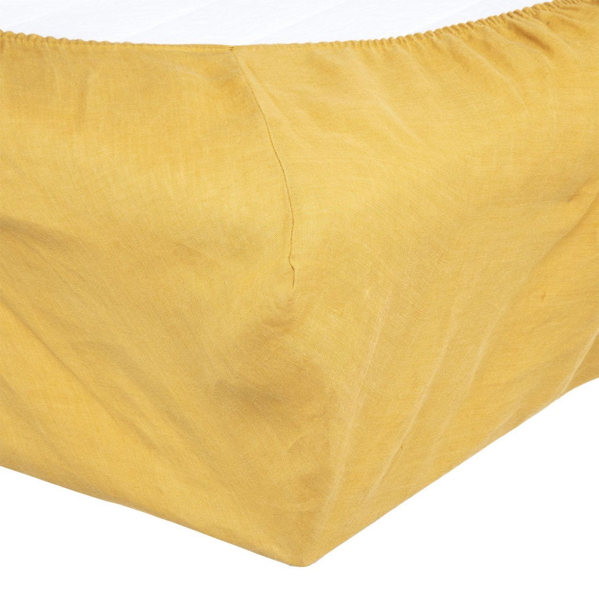 ATMOSPHERA Drap Housse bonnet 30 cm 100% Lin