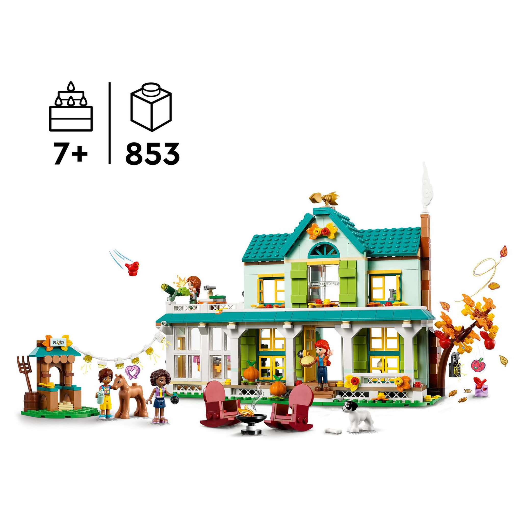 Voir la diapositive 4 : LEGO Friends 41730 La maison d'Autumn, Jouet de Poupées avec Accessoires, Animaux & Mini-Poupée Mia