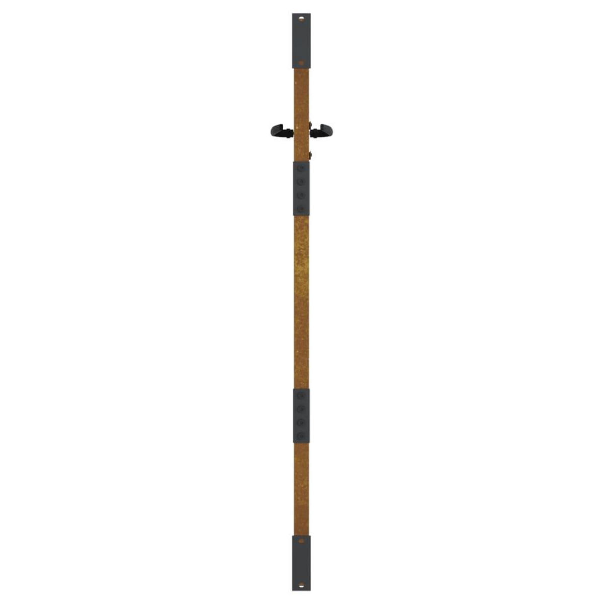 VIDAXL Portail de jardin 85x150 cm acier corten conception de carre