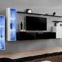 Voir la diapositive 1 : Paris Prix Meuble TV Mural Design  Switch XI  330cm Noir & Blanc