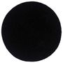 Voir la diapositive 2 : VIDAXL Napperons 6 pcs Noir Plain 38 cm Rond Coton