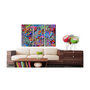 Voir la diapositive 2 : Paris Prix Tableau Imprimé  World Map : Colourful Whirl