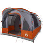 Voir la diapositive 5 : VIDAXL Tente de camping tunnel 3 personnes gris et orange imperméable