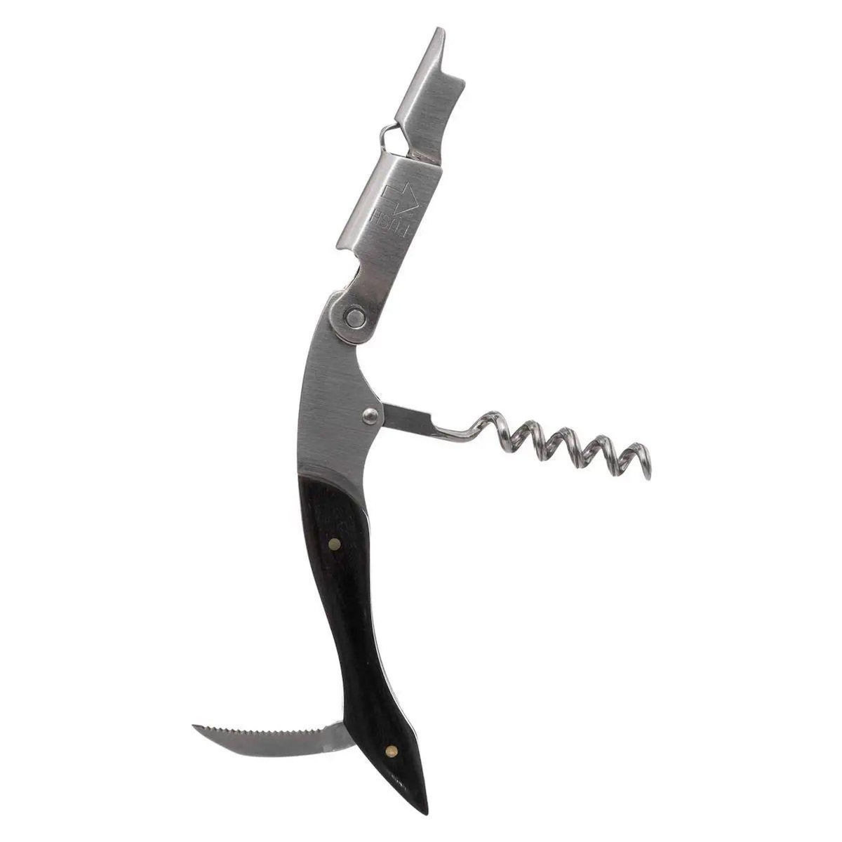 SECRET DE GOURMET Tire-Bouchon en Inox  Limonadier  12cm Noir