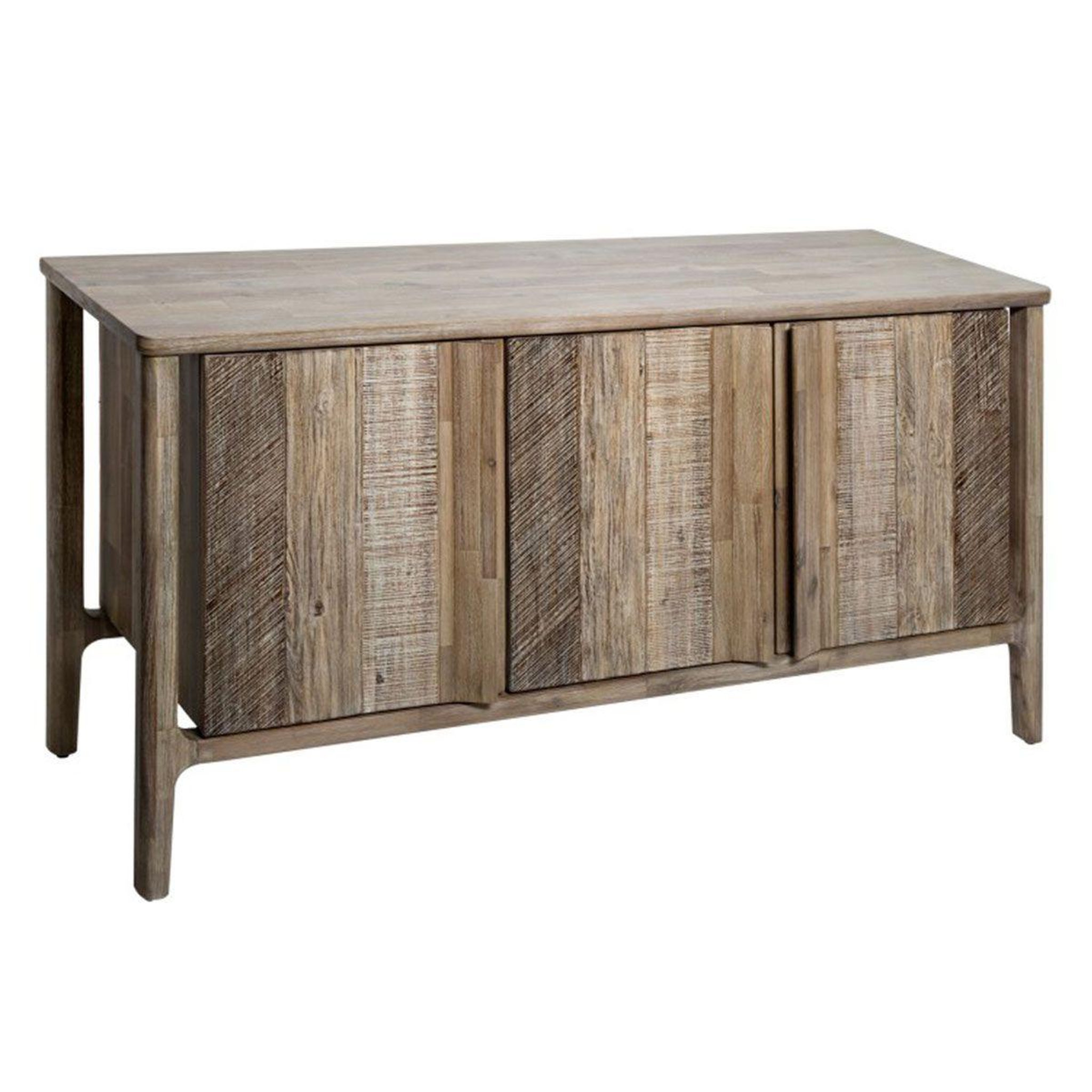 ATMOSPHERA Buffet 3 portes en bois  banila  160cm naturel