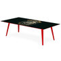 Voir la diapositive 2 : Paris Prix Table Basse 2 Covers  Fun  120cm Rouge