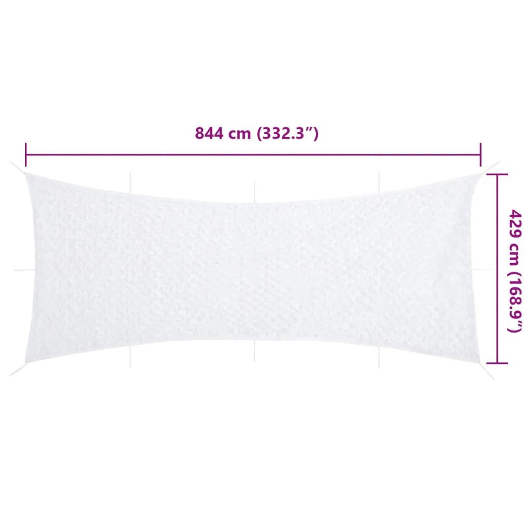 Voir la diapositive 6 : VIDAXL Filet de camouflage avec sac de rangement 844x429 cm blanc