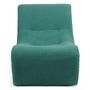 Voir la diapositive 2 : Paris Prix Fauteuil Design Bouclette  Fritz  93cm Vert
