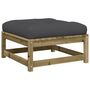 Voir la diapositive 5 : VIDAXL Salon de jardin 9 pcs avec coussins bois de pin impregne