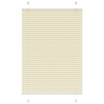 VIDAXL Store plisse creme 95x150 cm largeur du tissu 94,4 cm polyester