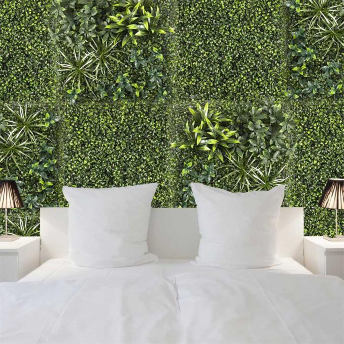 Paris Prix Mur Végétal Artificiel  Panache  50x50cm Vert