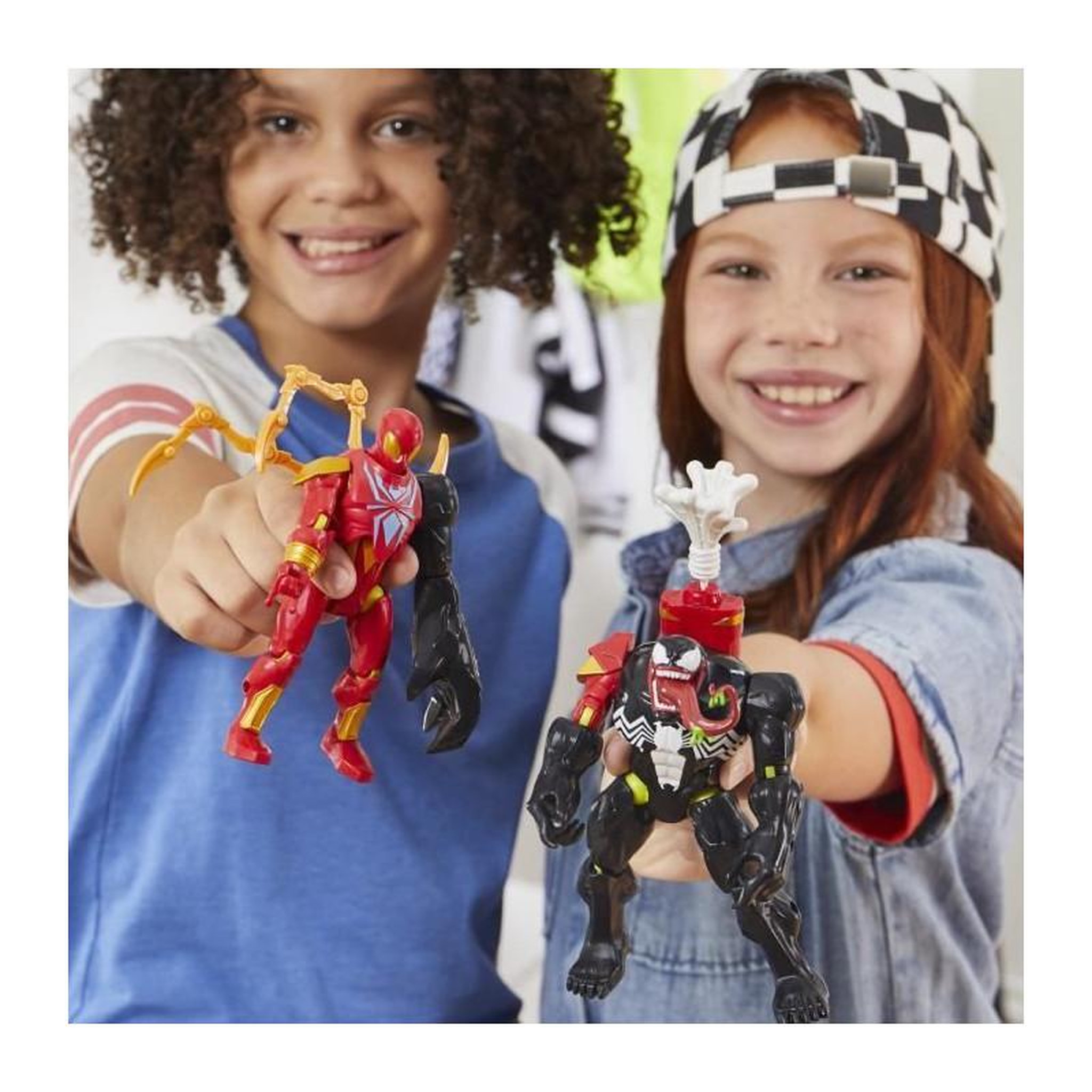 Voir la diapositive 4 : HASBRO MixMashers Venom Deluxe, figurine 12 cm personnalisable a mélanger et combiner avec accessoires, Marvel, des 4 ans