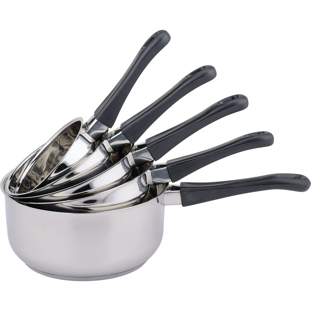 BAUMALU Set de 5 casseroles acier 12 à 20 cm