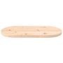 Voir la diapositive 3 : VIDAXL Dessus de table 70x35x2,5 cm bois de pin massif ovale