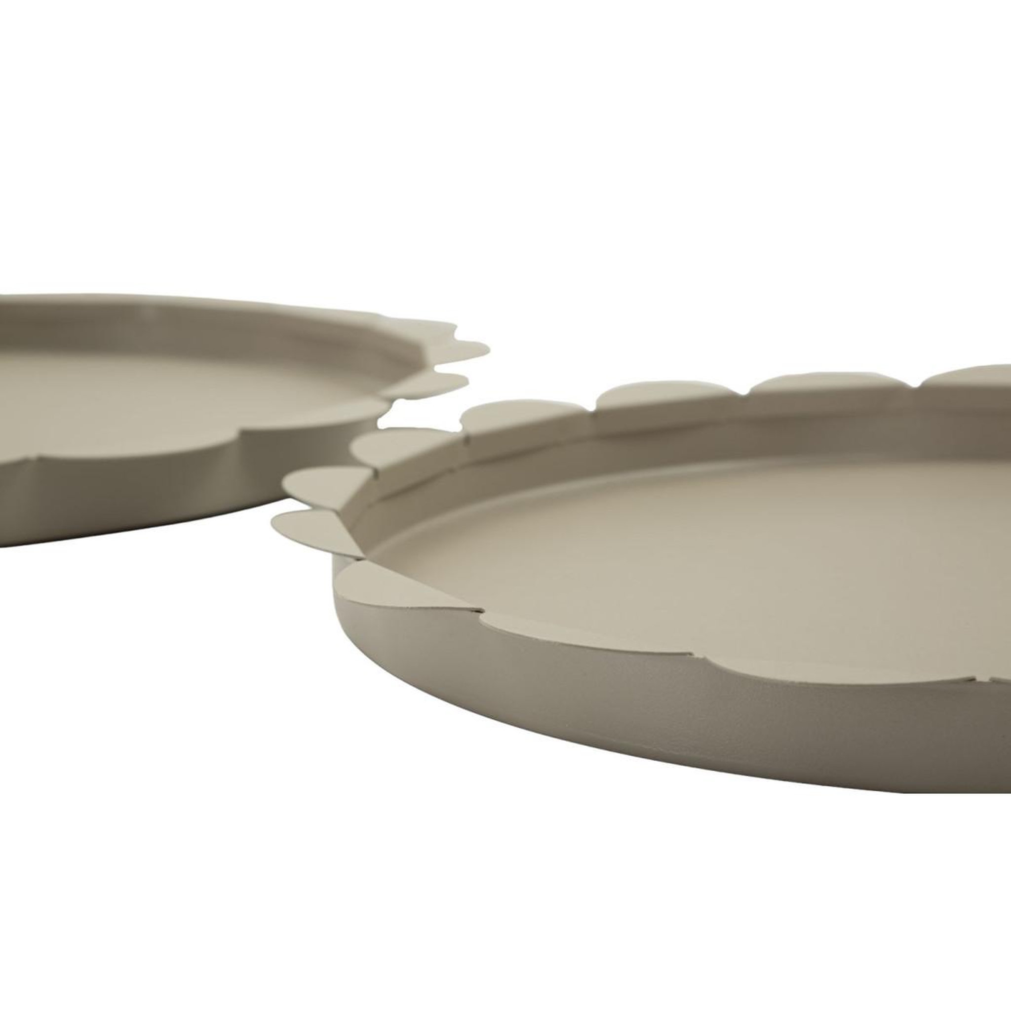 Voir la diapositive 4 : Paris Prix Lot de 2 plateaux déco  saturn  33cm taupe