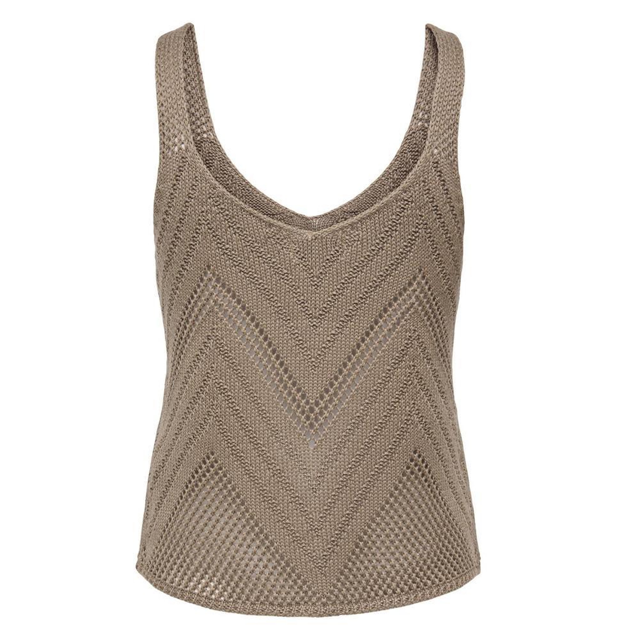 Voir la diapositive 2 : JACQUELINE DE YONG Top Crochet Marron Femme Jdy 15226348