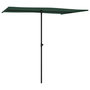 Voir la diapositive 3 : VIDAXL Parasol de jardin avec mat en aluminium 2x1,5 m Vert