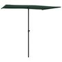 Voir la diapositive 3 : VIDAXL Parasol de jardin avec mat en aluminium 2x1,5 m Vert