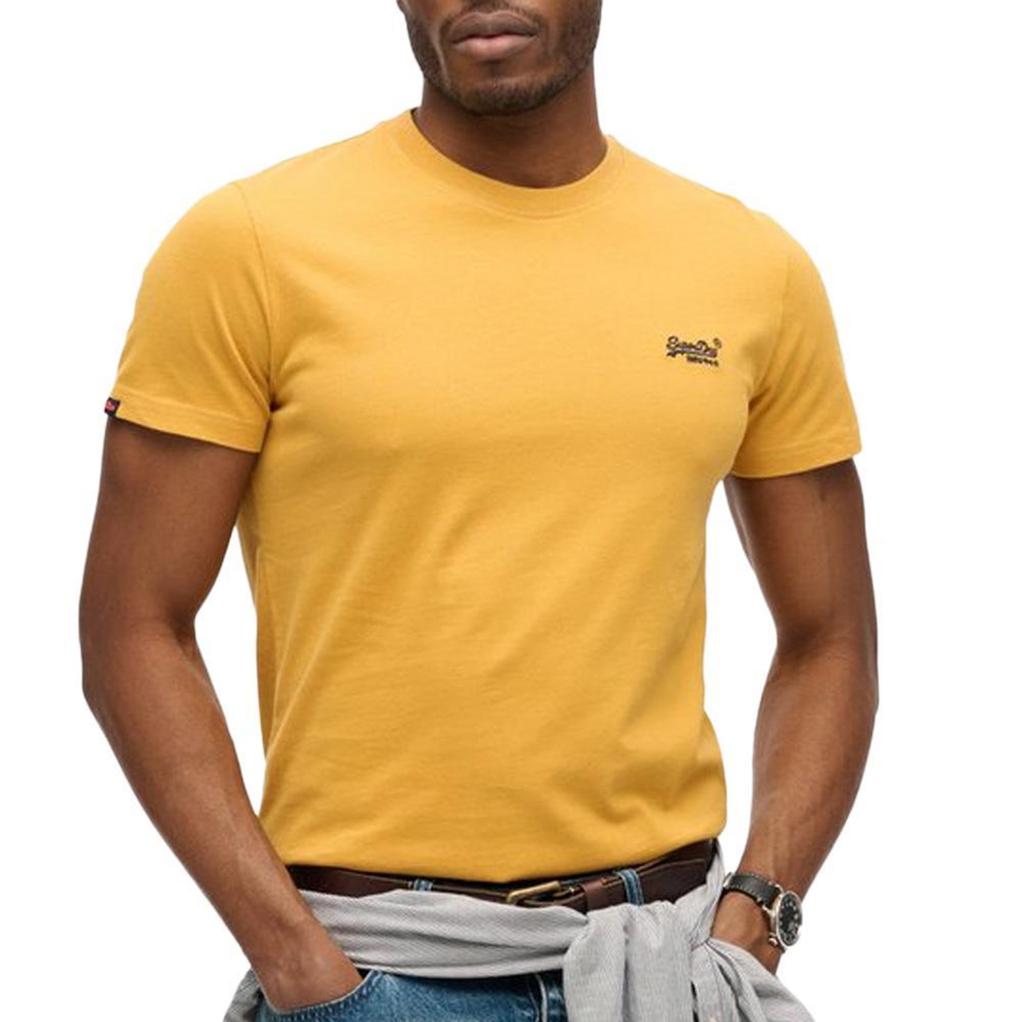 Voir la diapositive 1 : SUPERDRY T-Shirt Jaune Homme Superdry Essentials